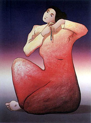 RC Gorman - Earring (Frances) - Limited Edition Lithograph