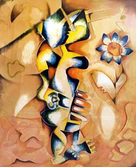 Alexandra Nechita - Earthly Flower - Limited Edition Serigraph