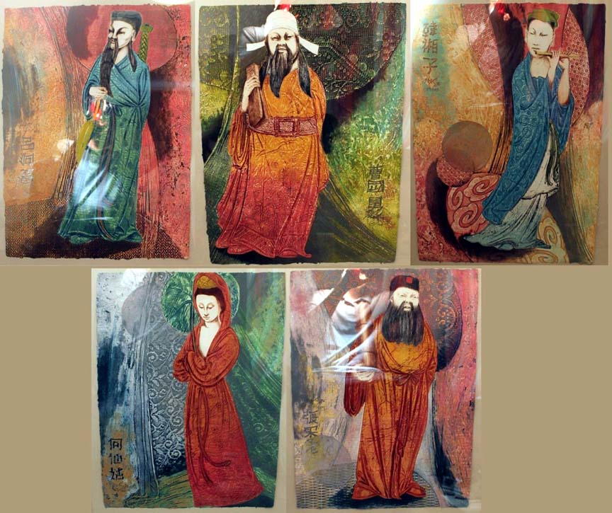 Mikulas Kravjansky - Eight Immortals - Limited Edition Etching