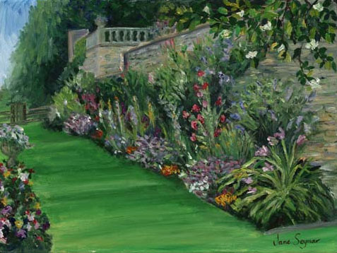 Jane Seymour - Elizabethan Steps At St. Catherine's - Limited Edition Giclee on Canvas