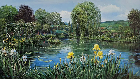 Peter Ellenshaw - Bridge at Giverny - Limited Edition Lithograph