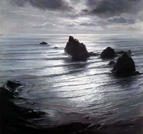 Peter Ellenshaw - Seascape by Night - Limited Edition Lithograph