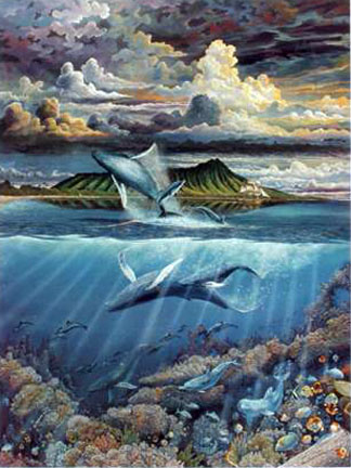 Robert Lyn Nelson - Eloquent Mysterious Giants - Limited Edition Lithograph