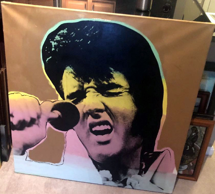 Steve Kaufman - Elvis Series II - Limited Edition Serigraph on Canvas