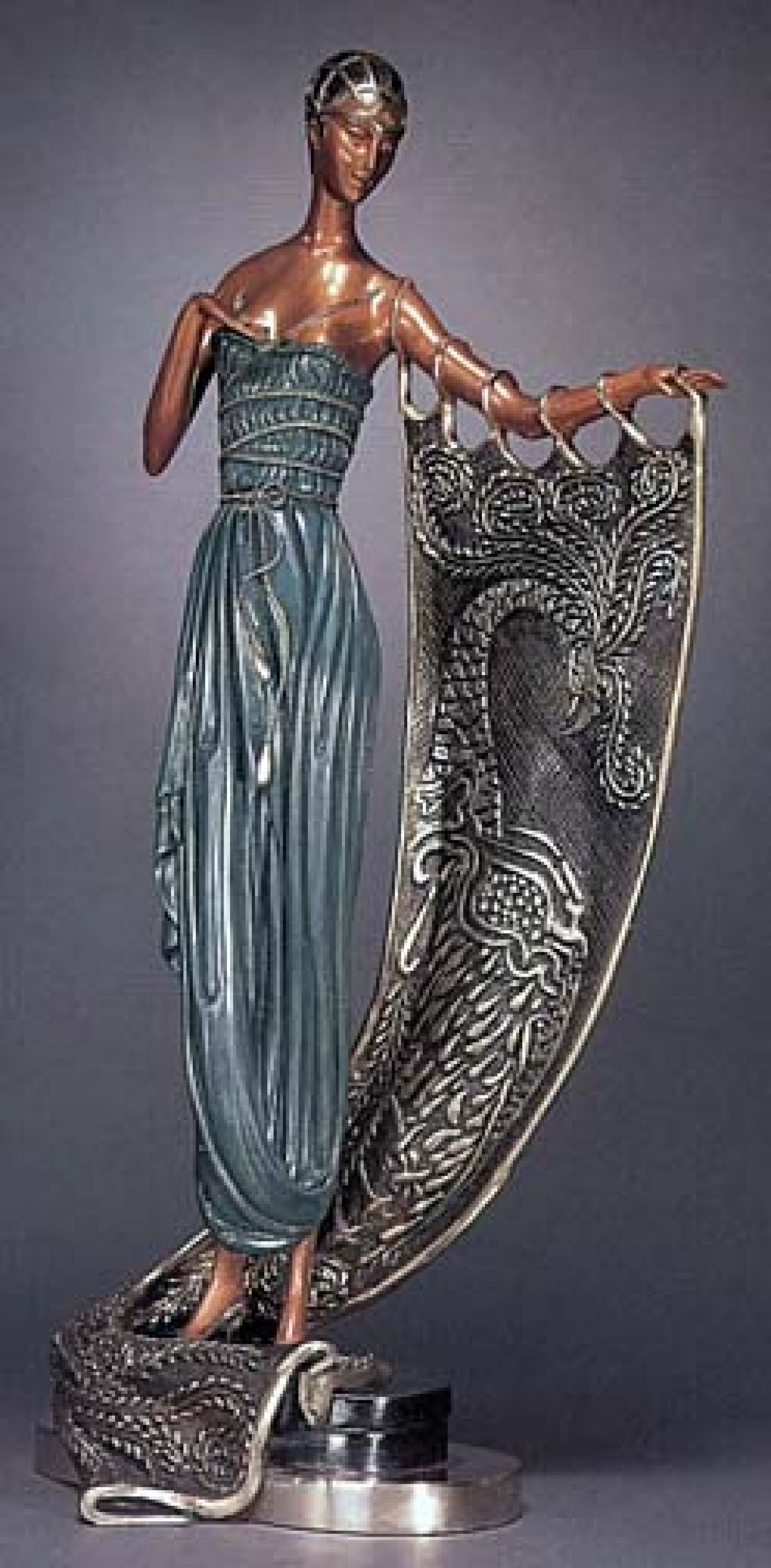 Erte - Emerald Night - Limited Edition Bronze Sculpture