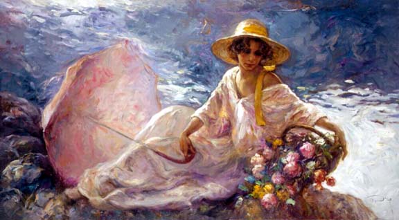Royo - En La Orilla - Limited Edition Serigraph on Panel