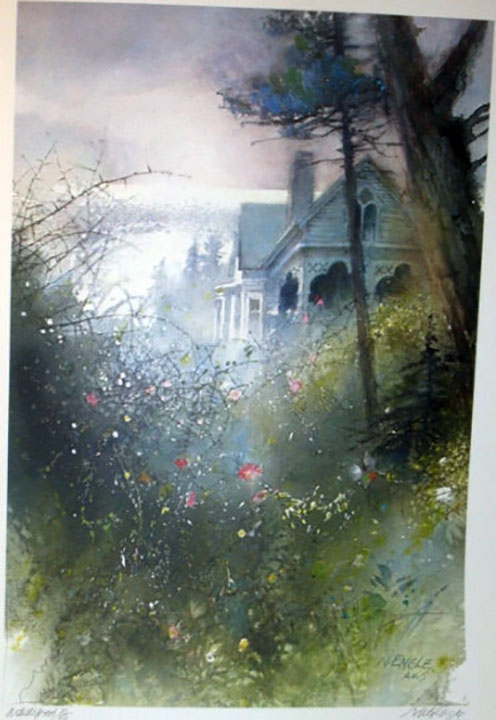 Nita Engle - House by the Sea - Limited Edition Lithograph