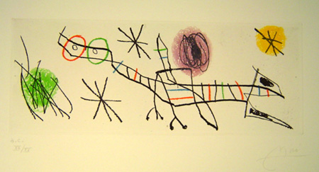 Joan Miro - Erik Satie Plate #2 - Limited Edition Etching / Aquatint