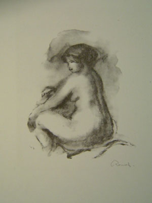 Pierre-Auguste Renoir - Etude De Femme Nue Assise - Limited Edition Lithograph