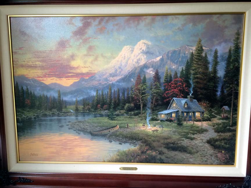 Thomas Kinkade - Evening Majesty - Limited Edition Offset Lithograph on Canvas