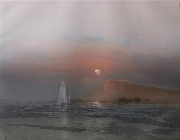 Kaiko Moti - Evening Passage - Limited Edition Aquatint Etching