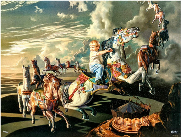 Bob Byerley - Evening Ride - Limited Edition Lithograph