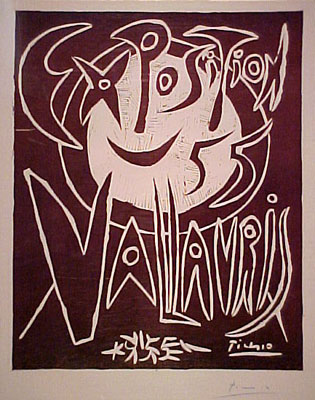 Pablo Picasso - Exposition Vallauris 1955 - Limited Edition Linocut