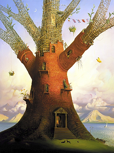 Herndon Fine Art offers authenticated Vladimir Kush fine art, including rare hand-signed limited edition canvas giclées, original oil paintings, and metaphorical bronze sculptures.