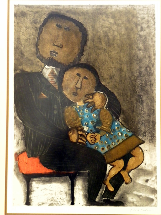 Graciela Rodo Boulanger - Father and Daughter - Limited Edition Lithograph
