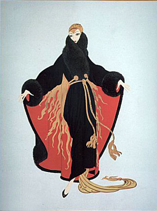 Erte - Faubourg St. Honore - Limited Edition Bronze Sculpture