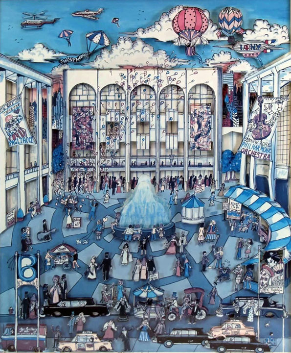 Charles Fazzino - Lincoln Center, New York - 3-D Limited Edition Serigraph