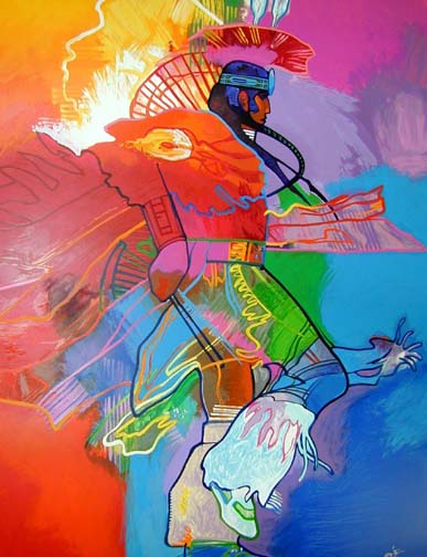 John Nieto - Feather Dancer - Limited Edition Serigraph