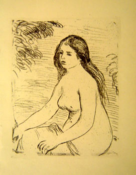 Pierre-Auguste Renoir - Femme Nue Assise - Limited Edition Etching