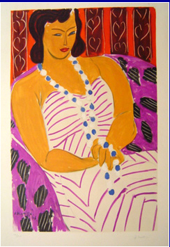 Henri Matisse - Femme A La Robe Blanche - Limited Edition Lithograph