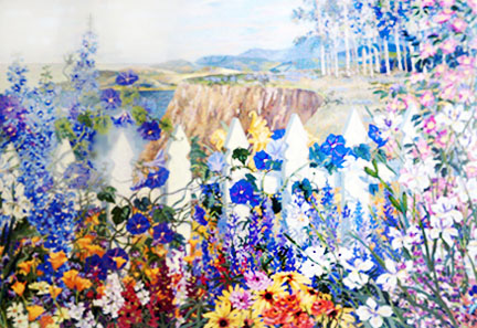 John Powell - Field Of Lupin - Limited Edition Serigraph