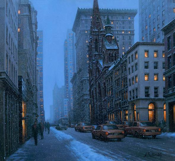 Thomas McKnight - Fifth Avenue - Limited Edition Serigraph