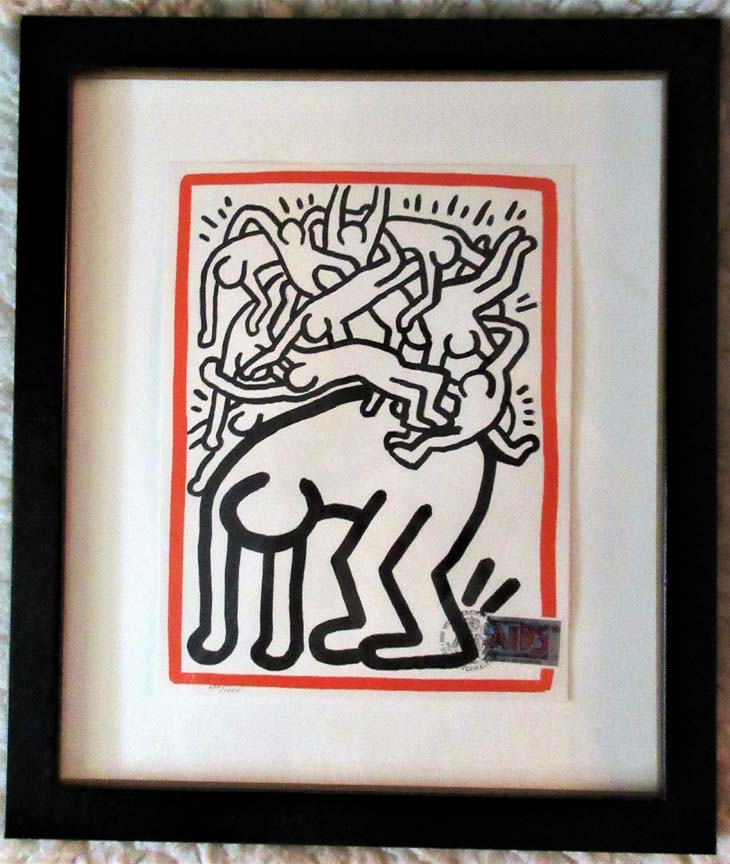Keith Haring - Fight Aids Worldwide - Limited Edition Serigraph
