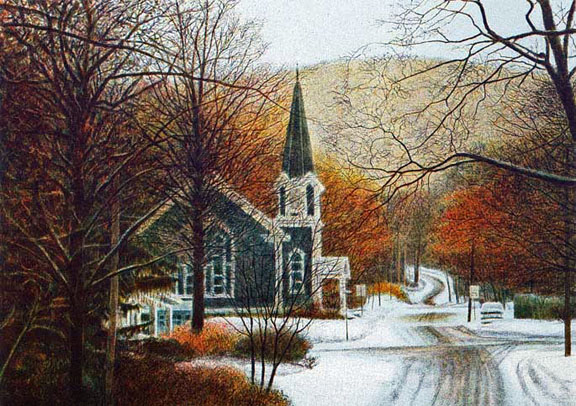 Harold Altman - First Snow - Limited Edition Lithograph