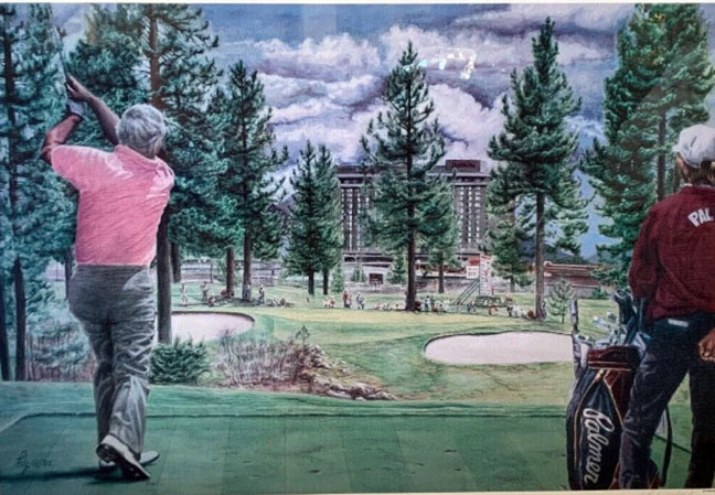 Jim Fitzpatrick - US Seniors Open, Edgewood, Lake Tahoe - Limited Edition Lithograph