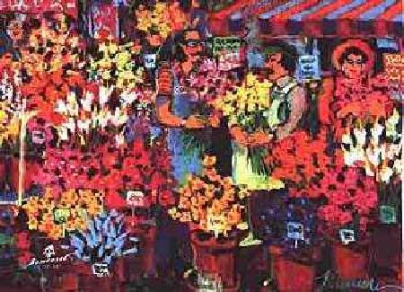 James Talmadge - Flower Shop - Limited Edition Serigraph