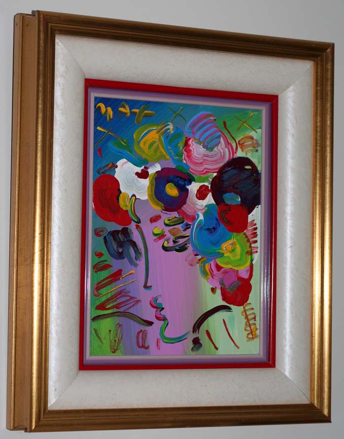 Peter Max - Flowering Beauty - Original Painting - Acrylic on Canvas