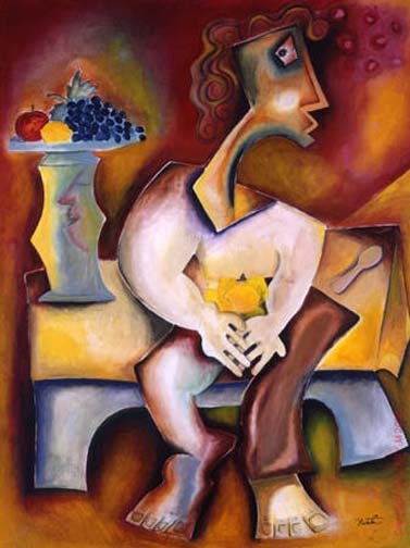 Alexandra Nechita - Forbidden Fruit - Limited Edition Lithograph