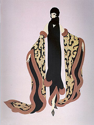  Erte - Fox Fur - Limited Edition Serigraph
