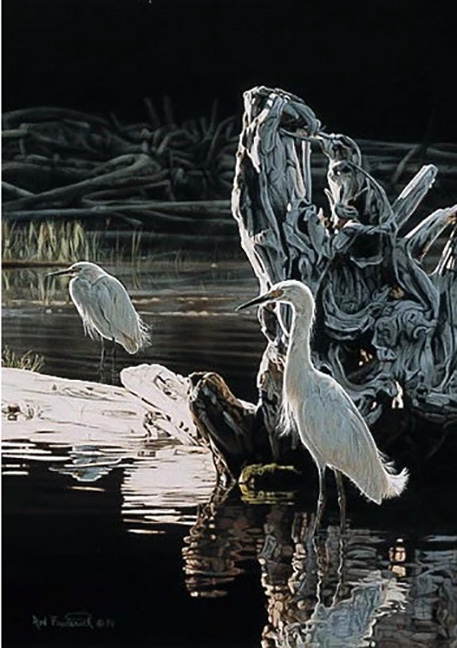 Rod Frederick - Snowy Reflections - Limited Edition Lithograph 