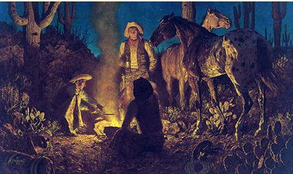 Arnold Friberg - Dinner Companions - Limited Edition Lithograph