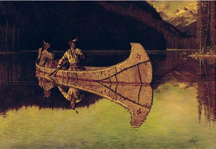 Arnold Friberg - In Waters of Manitou - Limited Edition Lithograph