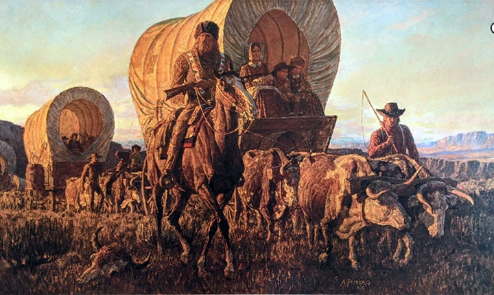 Arnold Friberg - The Long Trail West - Limited Edition Lithograph