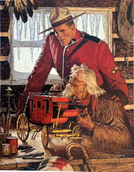 Arnold Friberg - The Model Builder - Limited Edition Lithograph