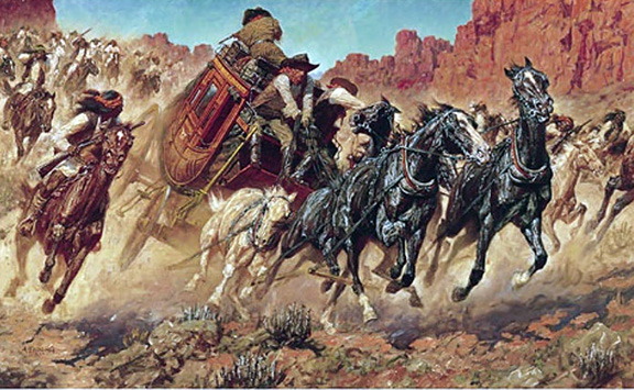 Arnold Friberg - Trouble at Butterfield Pass - Limited Edition Lithograph