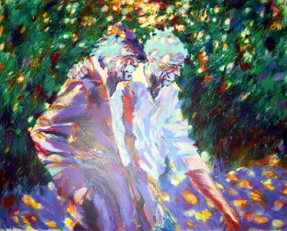 Aldo Luongo - Friendly Walk - Limited Edition Serigraph