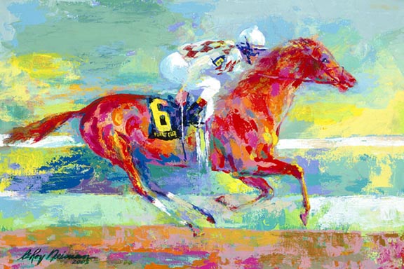 Leroy Neiman - Funny Cide - Limited Edition Serigraph