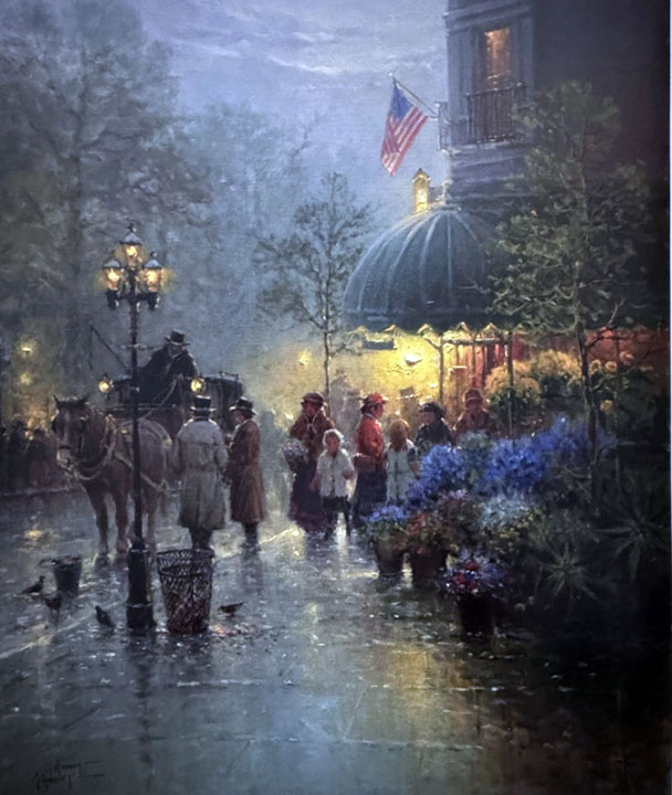 G Harvey - Corner Flower Shop - Limited Edition Lithograph