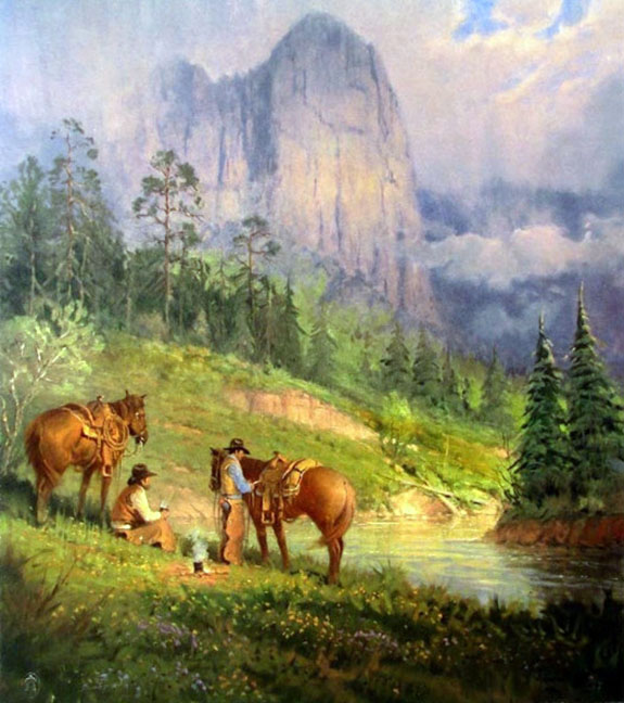 G Harvey - Cowboy Coffee - Limited Edition Serigraph