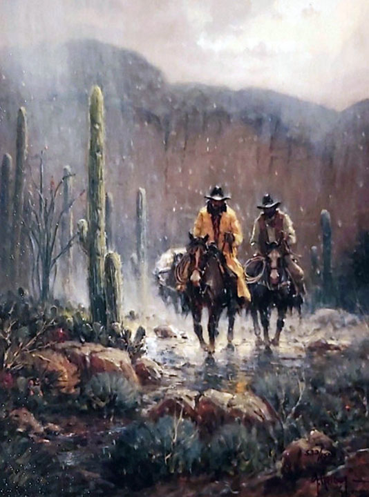 G Harvey - Gift of Rain - Limited Edition Lithograph on Canvas