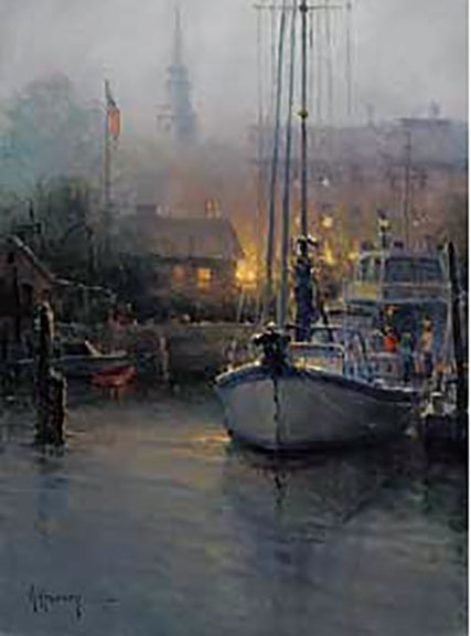 G Harvey - Harbor Fog - Limited Edition Serigraph