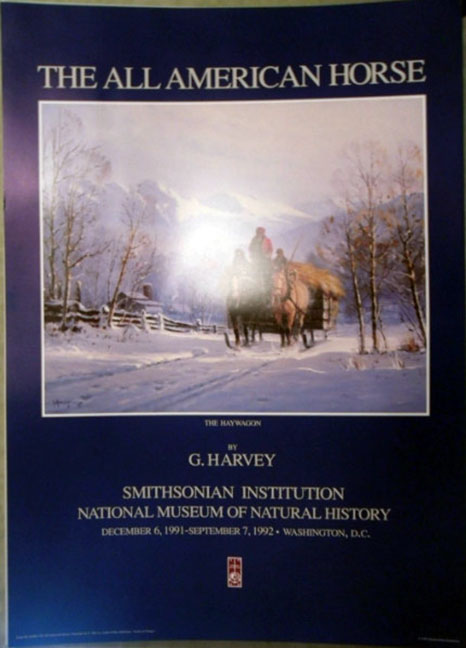 G Harvey - Hay Wagon - Poster