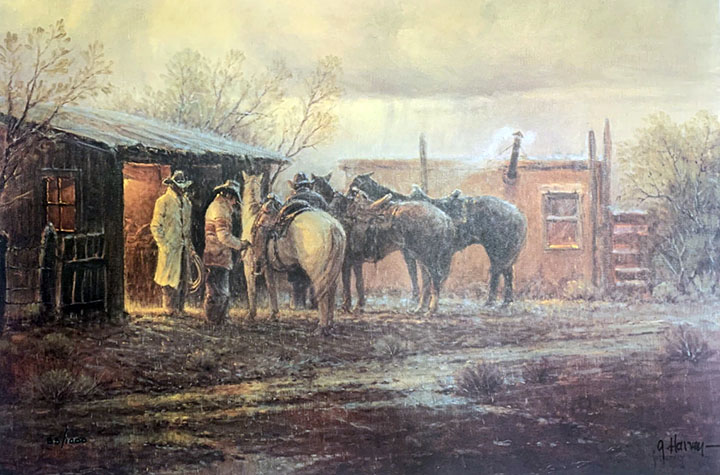 G Harvey - In the Land of the Walking Rain - Limited Edition Lithograph