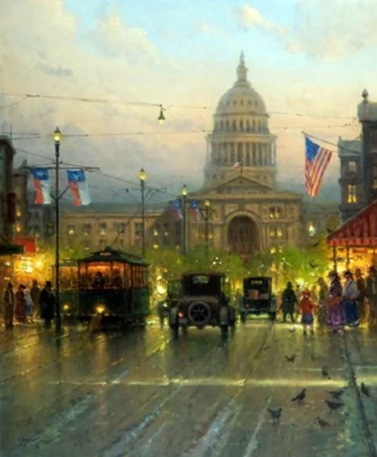 G Harvey - Lone Star State - Limited Edition Giclee on Canvas