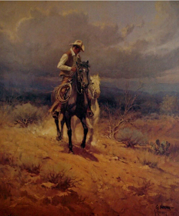 G Harvey - New Filly - Limited Edition Lithograph
