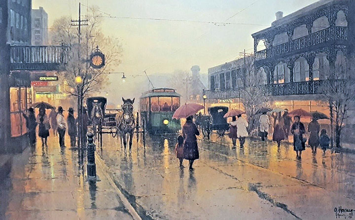 G Harvey - On the Streets of New Orleans - Limited Edition Lithograph
